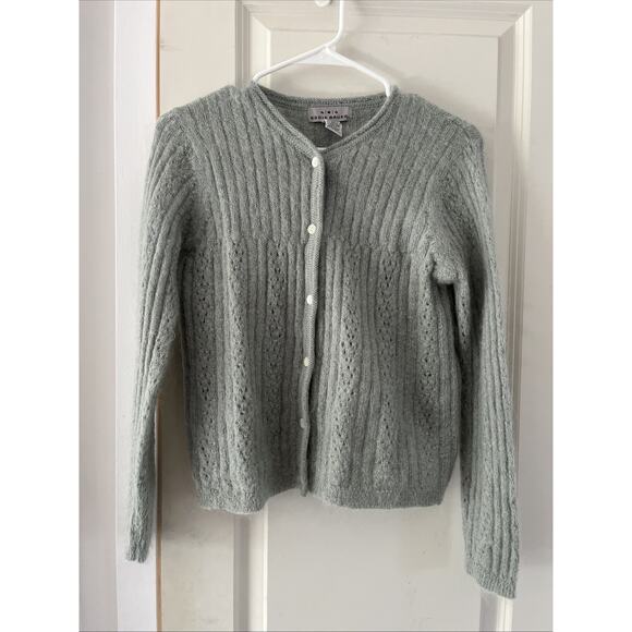 AKA Eddie Bauer Wool Blend Cardigan Sweater Button Up Long Sleeve Womens Size M - Picture 1 of 13